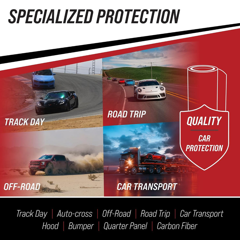 TRACK ARMOUR® 6" x 100' - Temporary Paint Protection Film for Car, T...