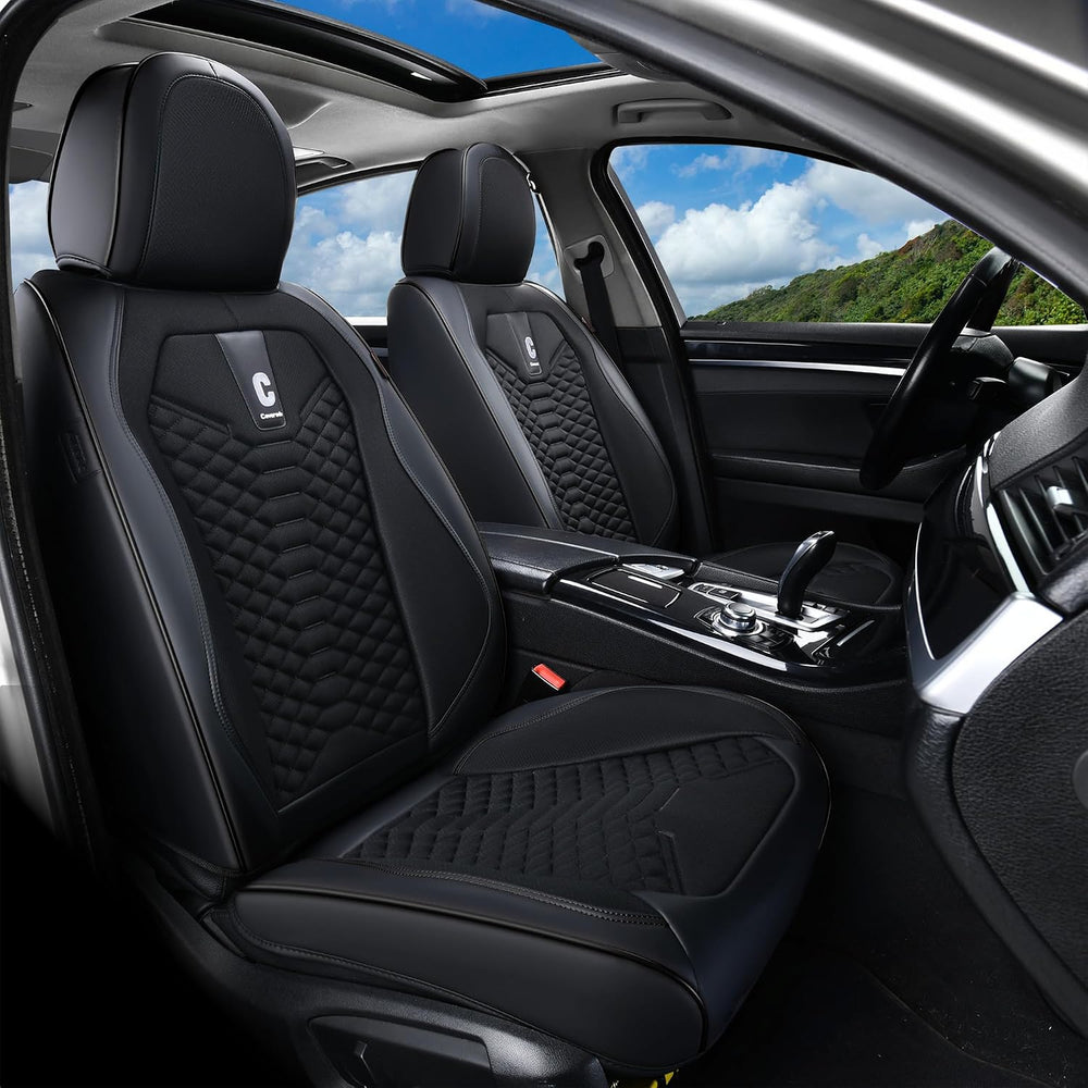 Coverado Car Seat Covers Full Set, 5 Seats Universal Seat Covers for Cars, Br...