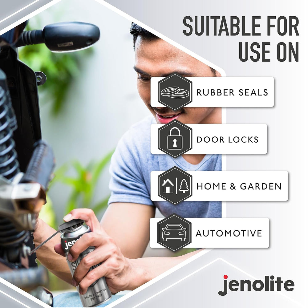 JENOLITE Silicone Lubricant Aerosol, 3x13.5oz