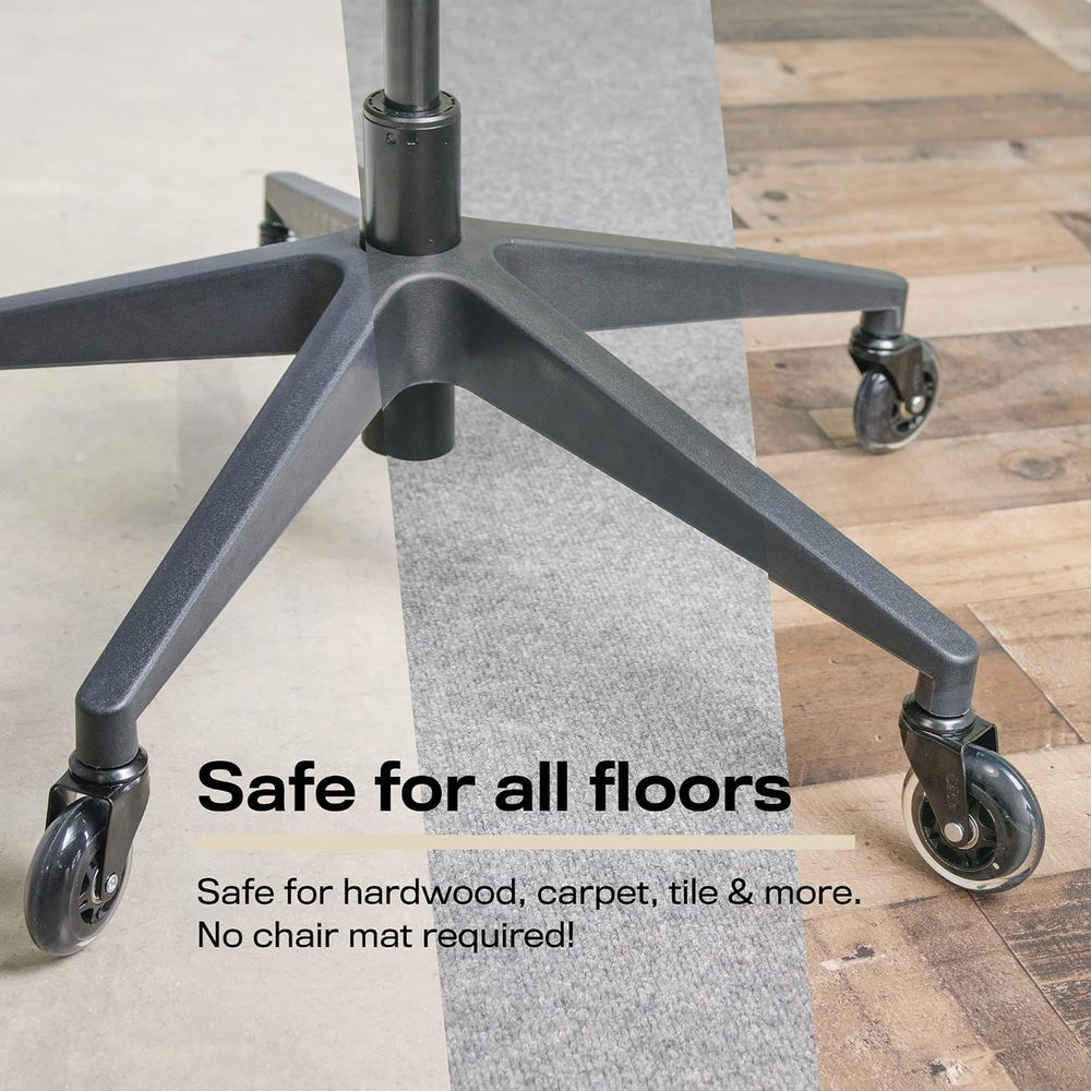 The Office Oasis Original Office Chair Wheels (As Seen On PBS), Clear