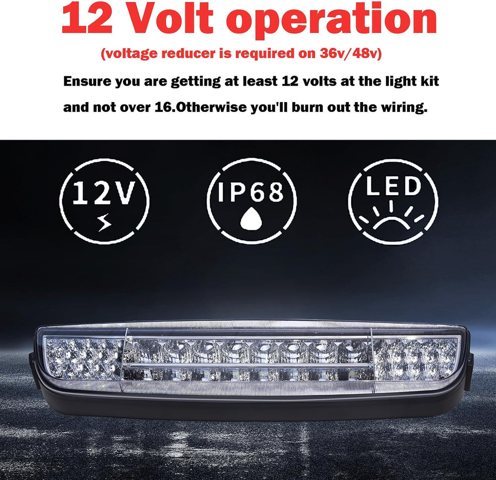 Golf Cart LED Light Kit for EZGO TXT 1996-2013 Gas&Electric Carts Deluxe ...
