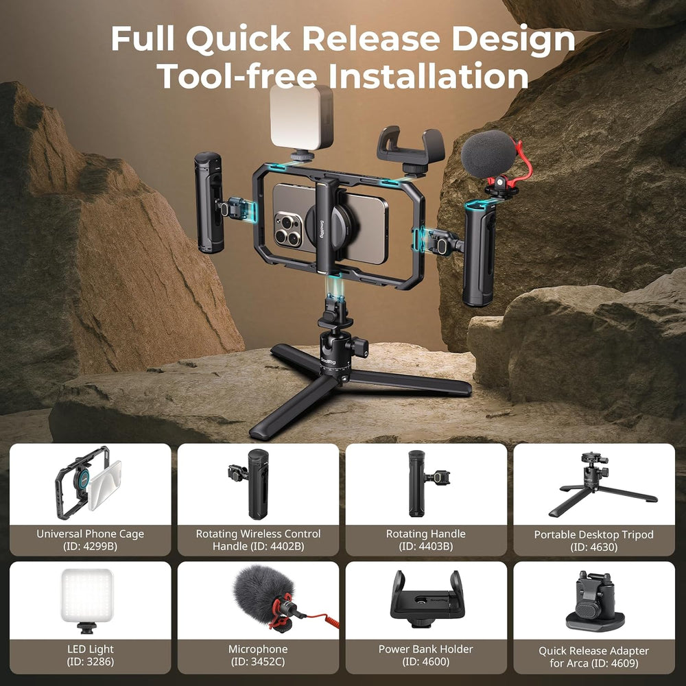SmallRig All-in-One Universal Phone Video Rig Kit - 4704
