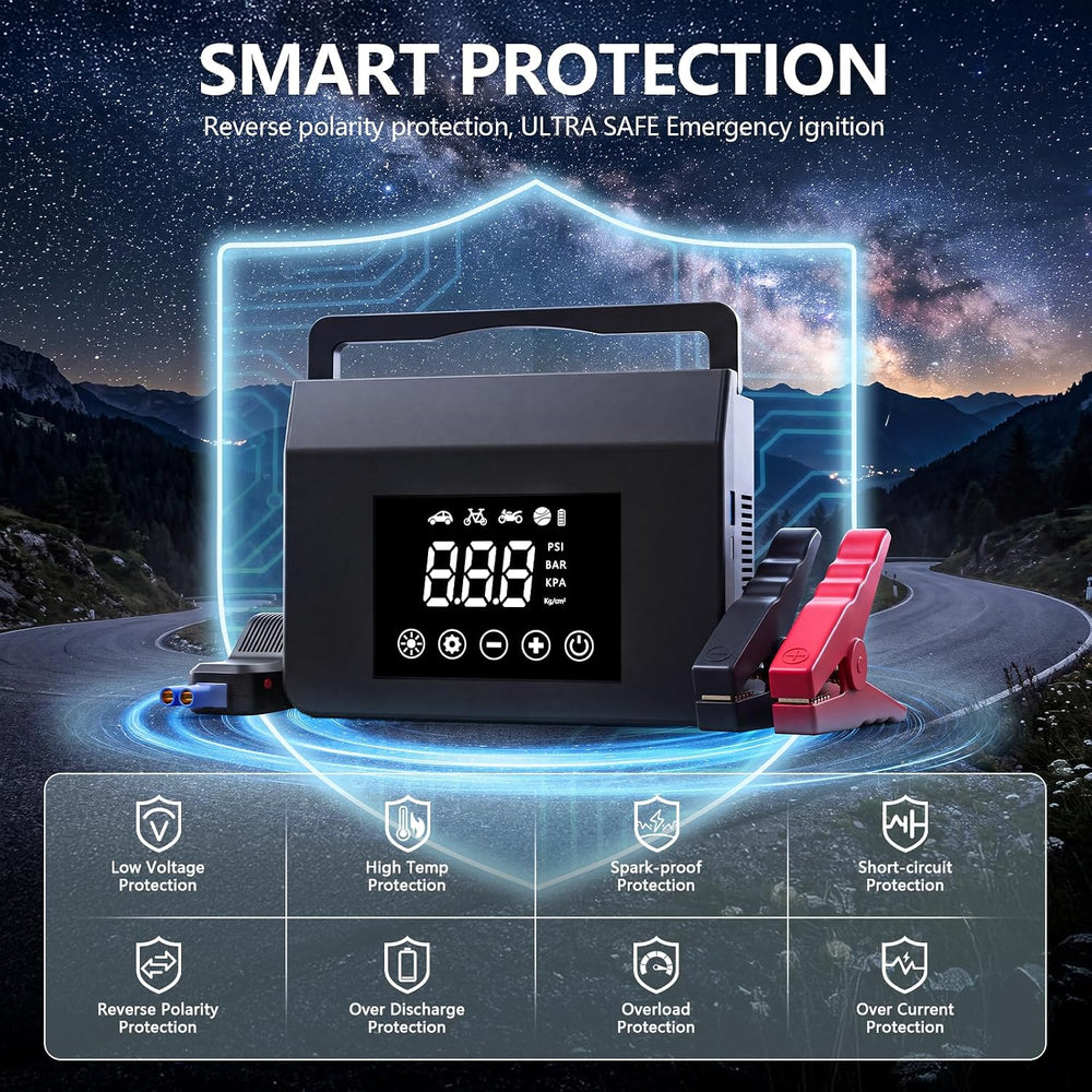4000A Car Battery Jump Starter with Air Compressor 150PSI