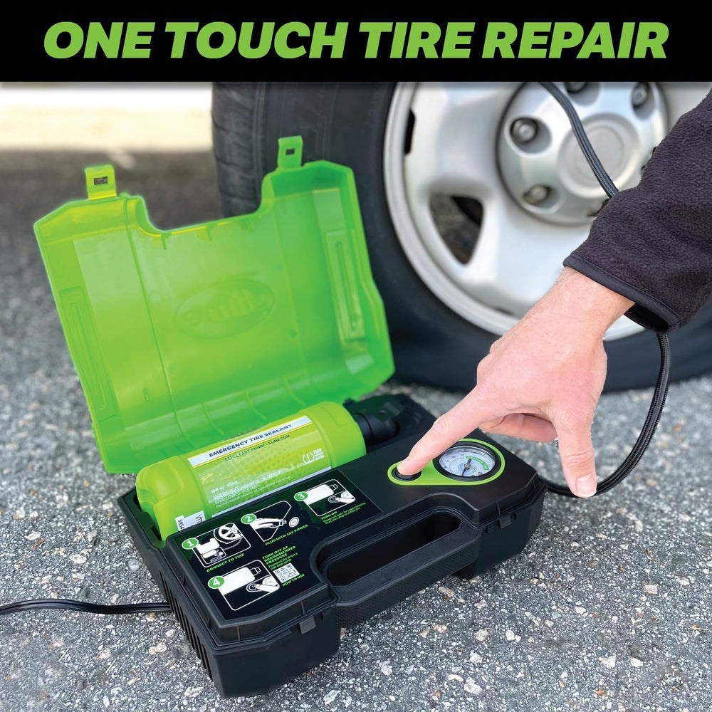 Slime 50158 Flat Tire Repair Kit, Smart Spair Ultra, All-in-One Solution, Rep...