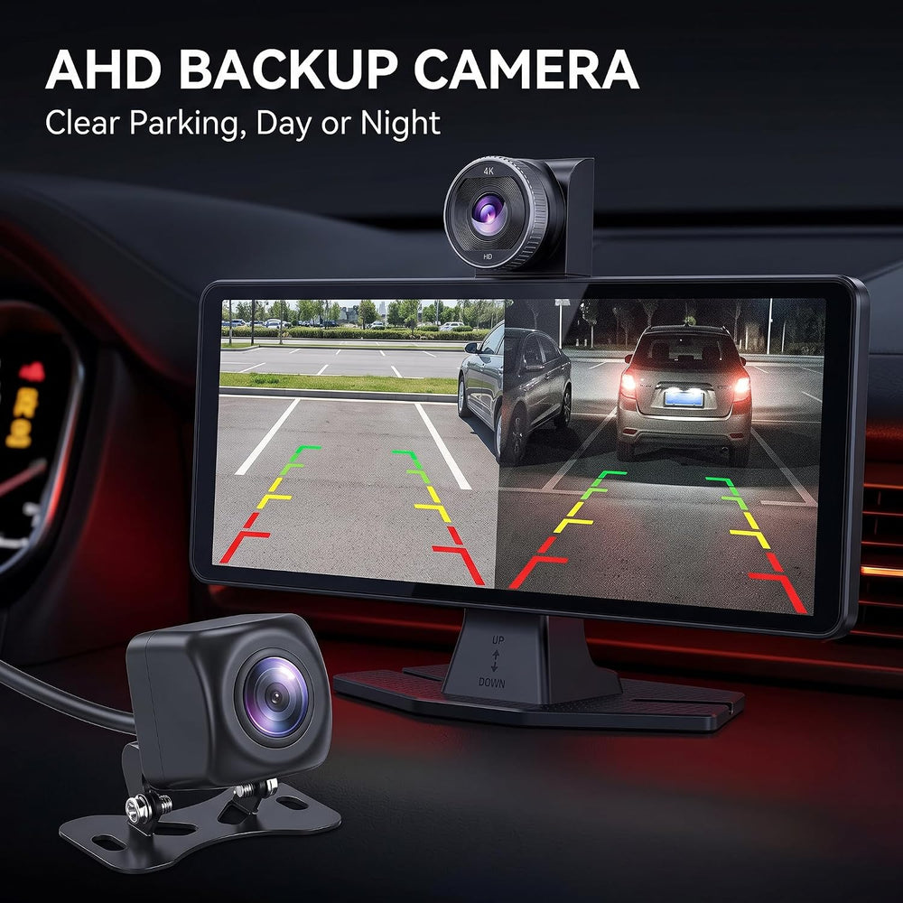 11" Carplay Screen for Car,4K Dash Cam,Tablet for Apple Android Auto