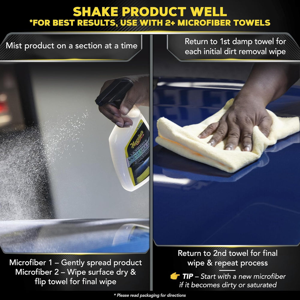 Meguiar's G3626 Ultimate Waterless Wash & Wax - 26 Oz Spray Bottle, 6...