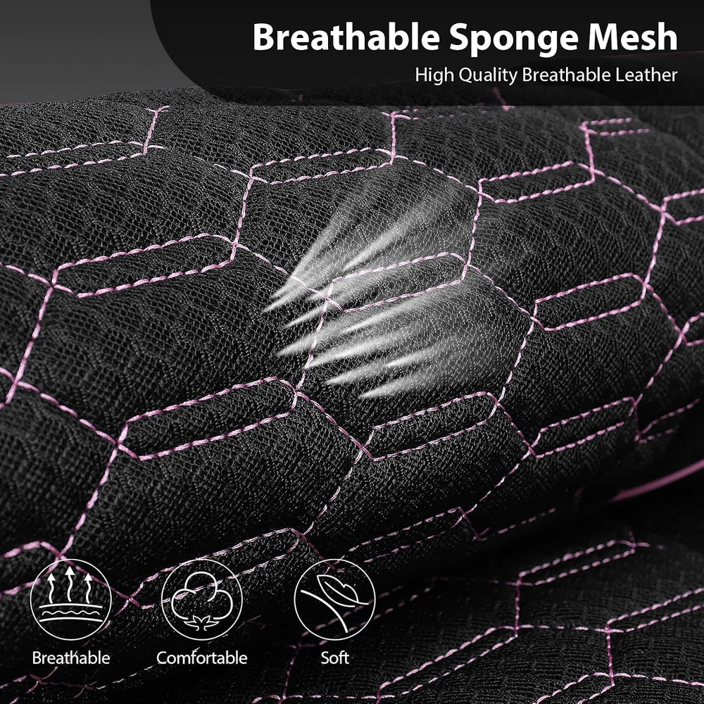 CAR PASS 3D Foam Mesh Leather Car Seat Covers Front Seats,Breathable Mesh Fro...
