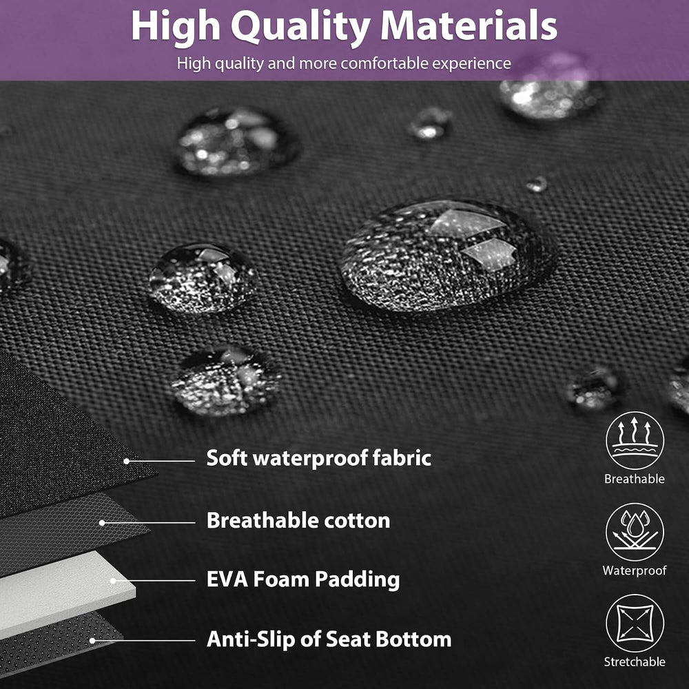 CAR PASS Waterproof Car Seat Covers Front Seats Only with 5mm Composite EVA, ...