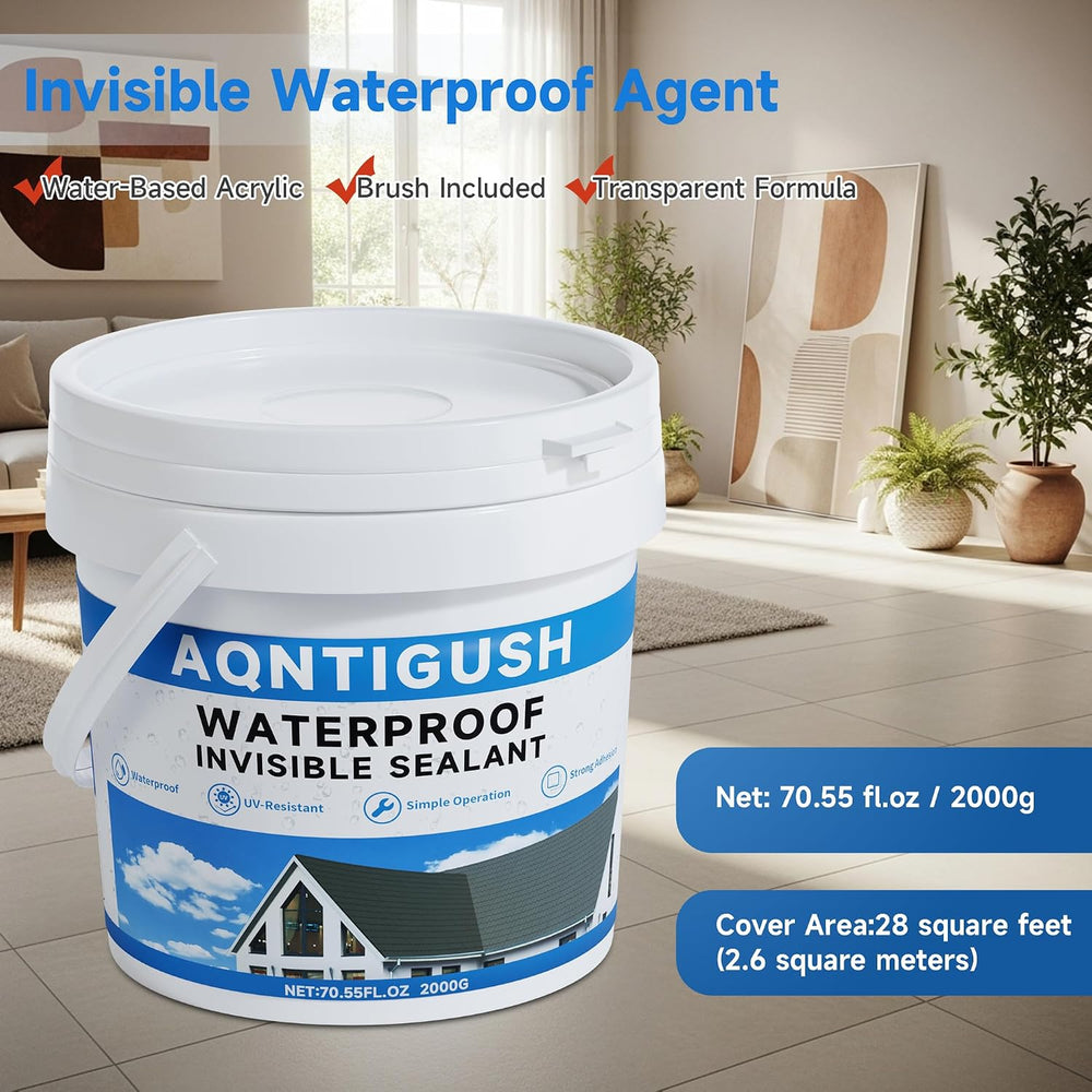 Transparent Waterproof Sealant for Indoor & Outdoor Repairing Leak 70oz