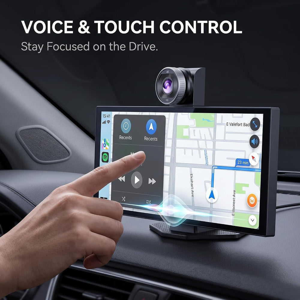 11" Carplay Screen for Car,4K Dash Cam,Tablet for Apple Android Auto