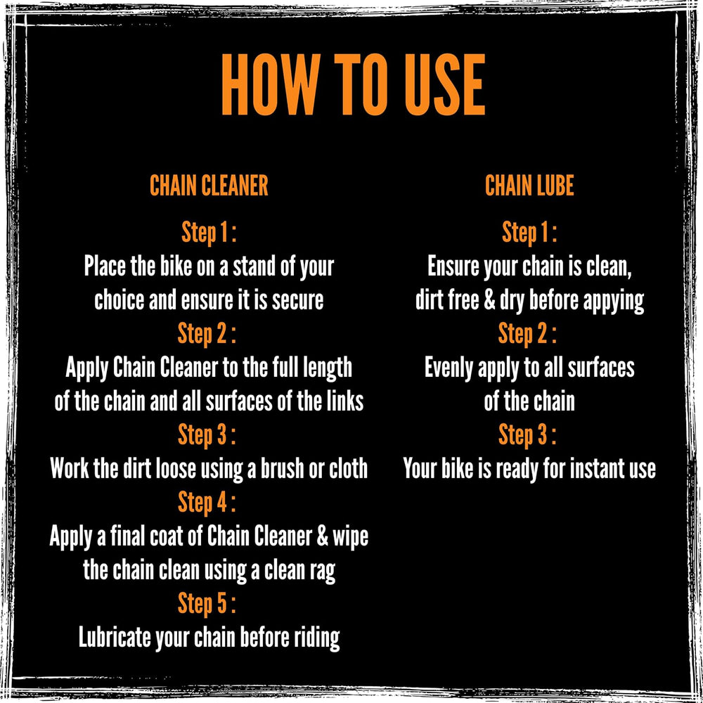 Tru-Tension | Motorcycle Chain Clean & Lube Bundle | Cleaner, Lubricant &...