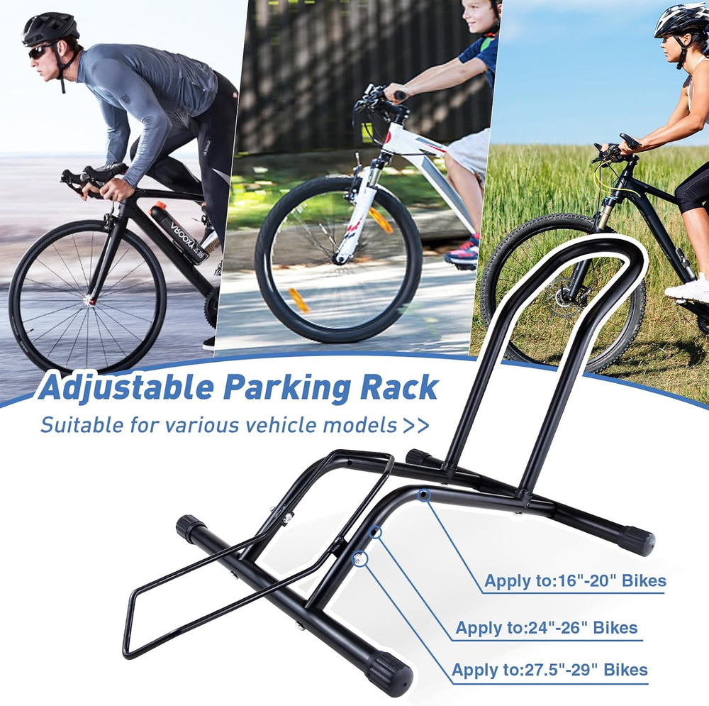 Bike Floor Stand for Mountain MTB & Road Bicycles 23c-4.0 inch Wide Tire ...