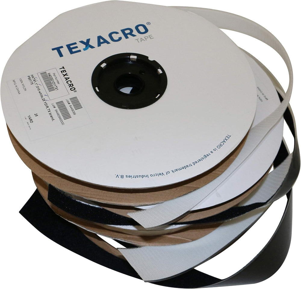 TEXACRO Brand Loop 71 PSA 32 - 25 Yard Roll 1" Wide, Black