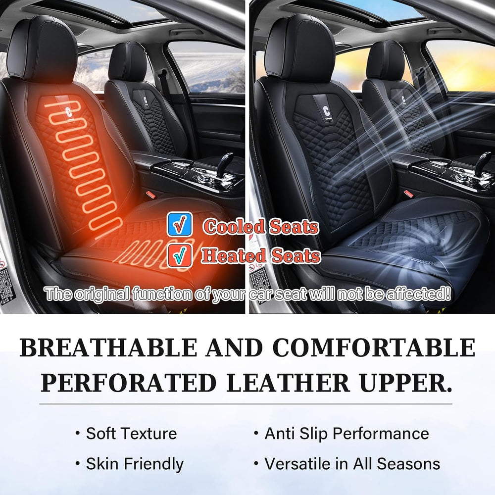 Coverado Car Seat Covers Full Set, 5 Seats Universal Seat Covers for Cars, Br...