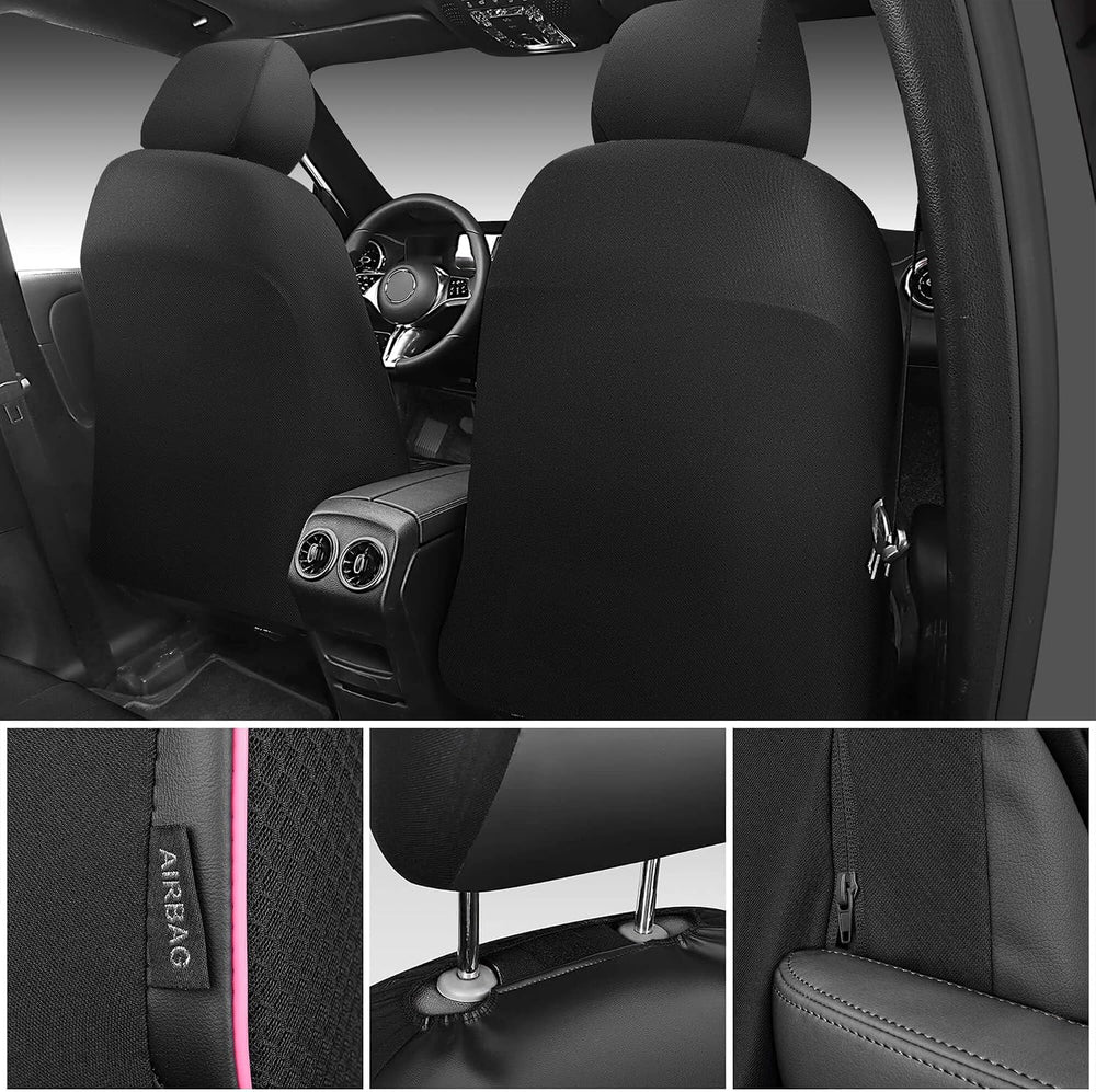 CAR PASS 3D Foam Mesh Leather Car Seat Covers Front Seats,Breathable Mesh Fro...