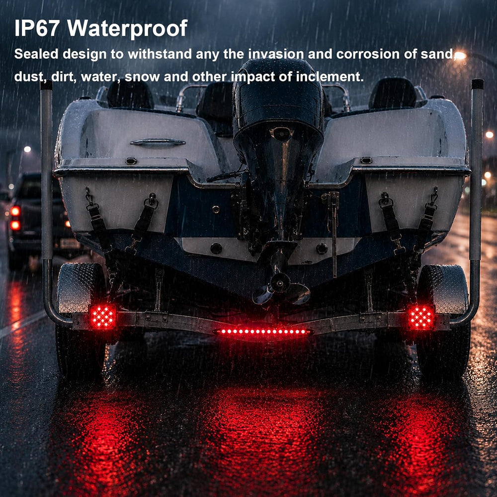 LIMICAR Boat Trailer Lights Kit Submersible 15-LED Brake IP67