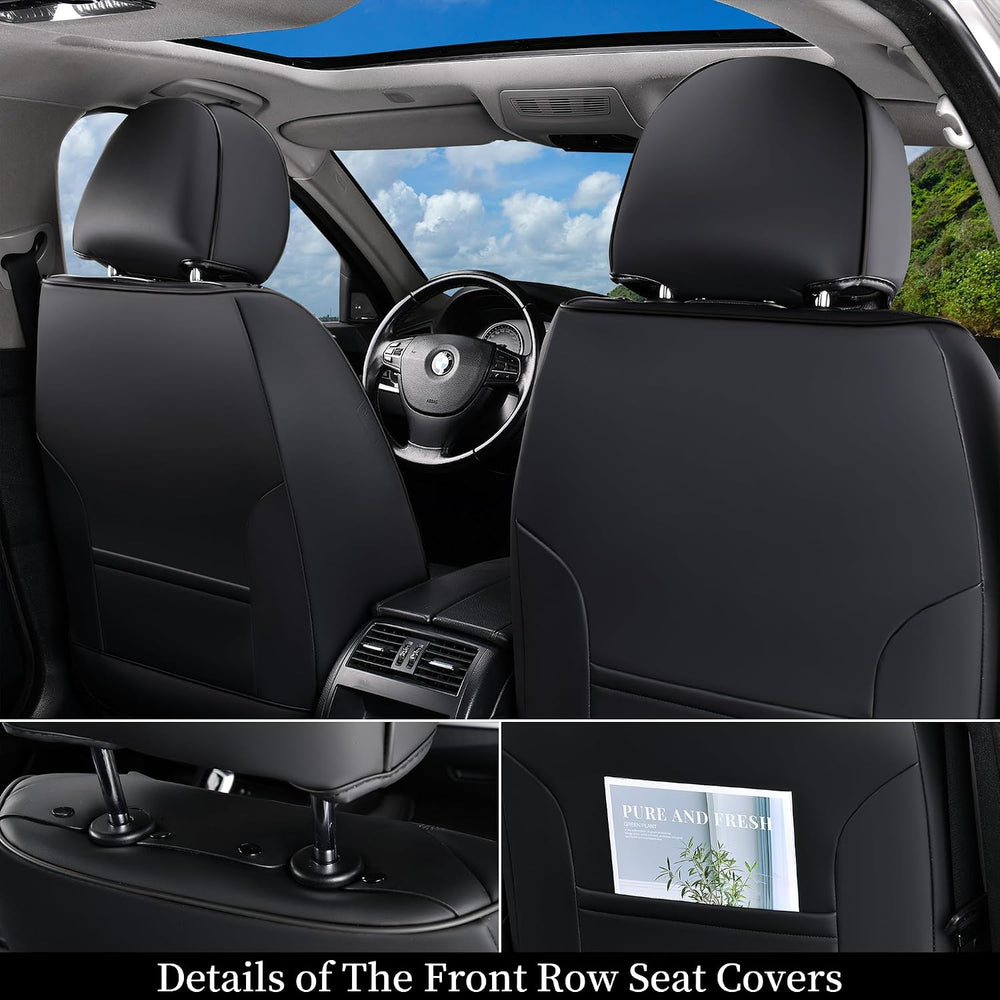 Coverado Car Seat Covers Full Set, 5 Seats Universal Seat Covers for Cars, Br...