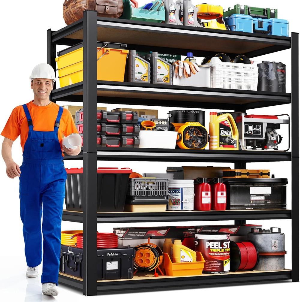Garage shelving,Adjustable Storage Shelves,MDF 78''H*45.6''W*...