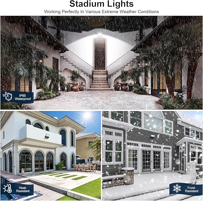 LED Stadium Lights, Extremely Bright 36000 Lumen Outdoor Stadium Flood Light