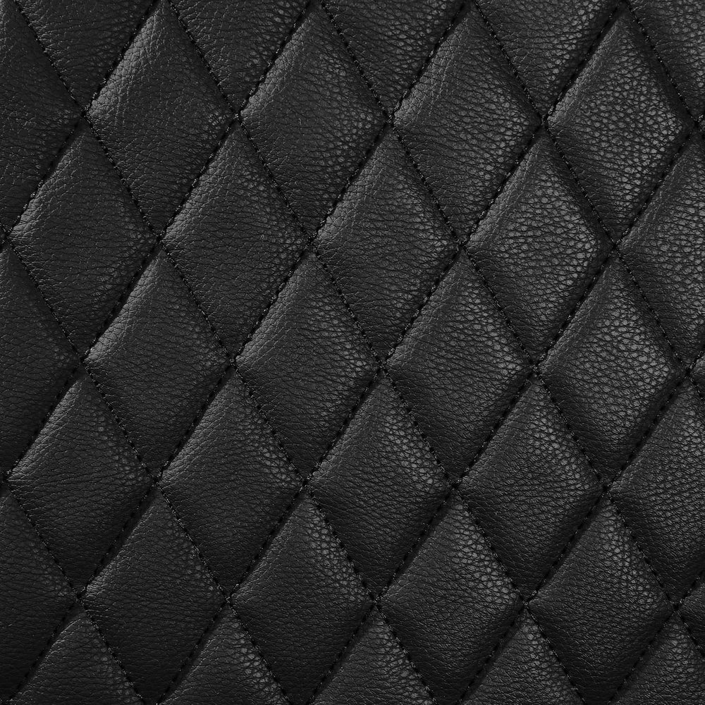 CAR PASS Faux Leather Back Seat Cover, Universal Quilting Waterproof Bench Re...