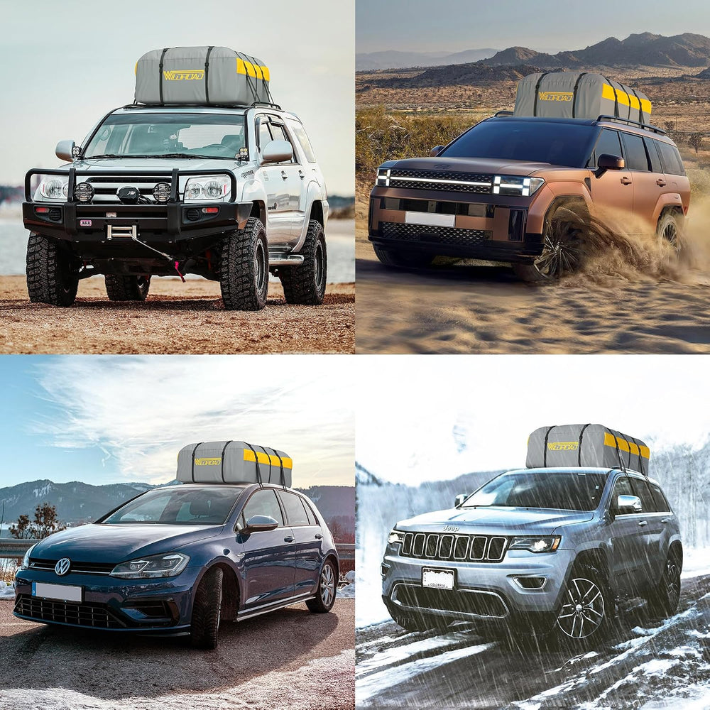 WILDROAD Car Roof Bag Rooftop Cargo Carrier, 21 Cubic Feet Waterproof Roof Lu...