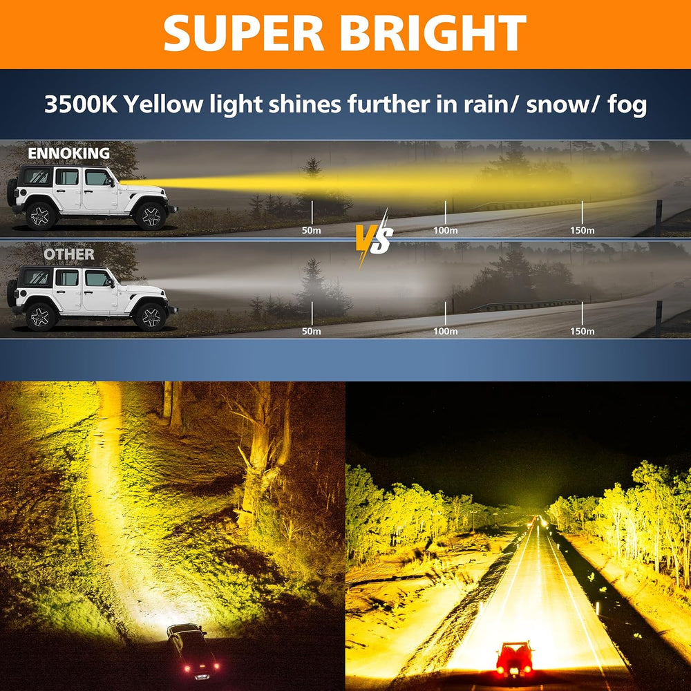Amber LED Light Bar 22 Inch Slim Single Row for Truck Pickup