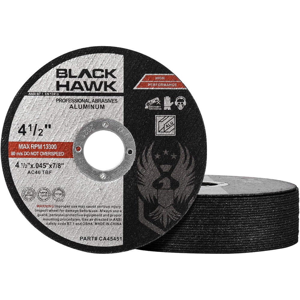 BHA 4-1/2 Cut Off Wheels for Aluminum, Non Loading, Angle Grinder - 25 Pack