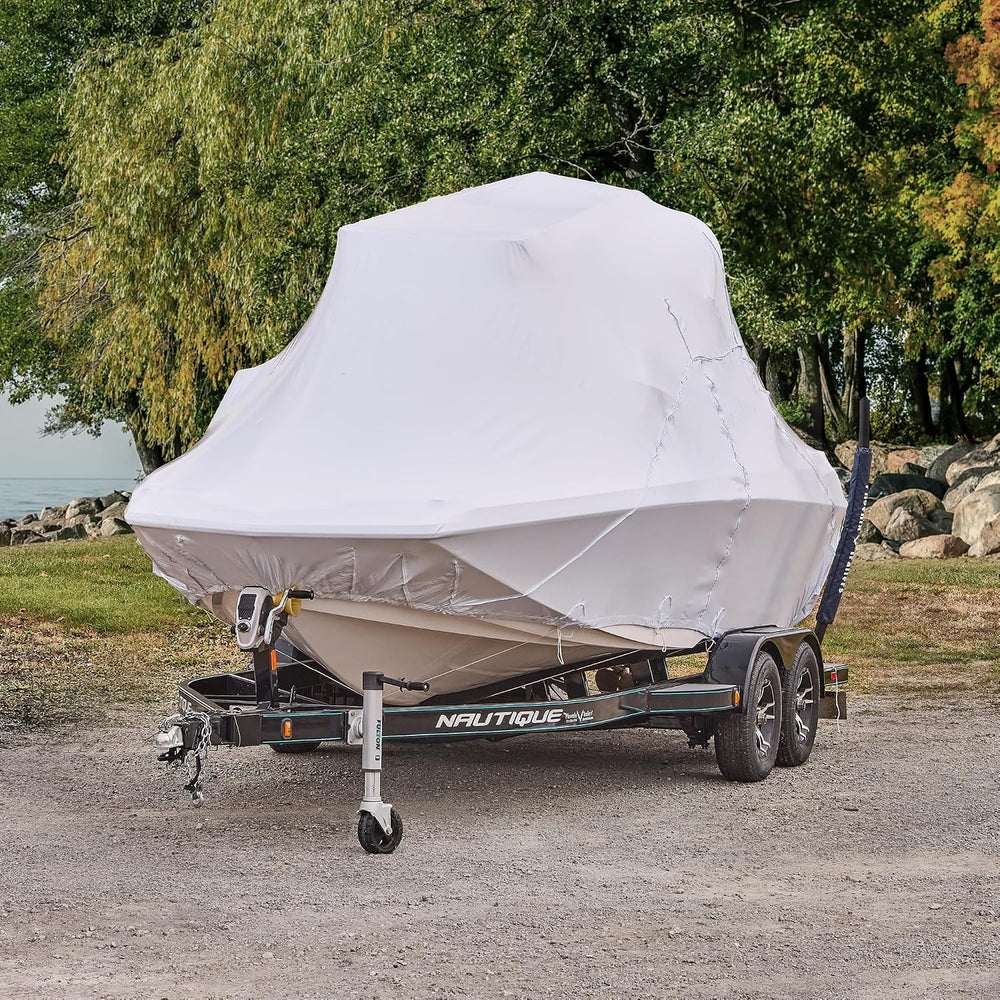 21' - 23' V Bow Wake Tower Boat Cover | Covers 100% of The Boat Above...