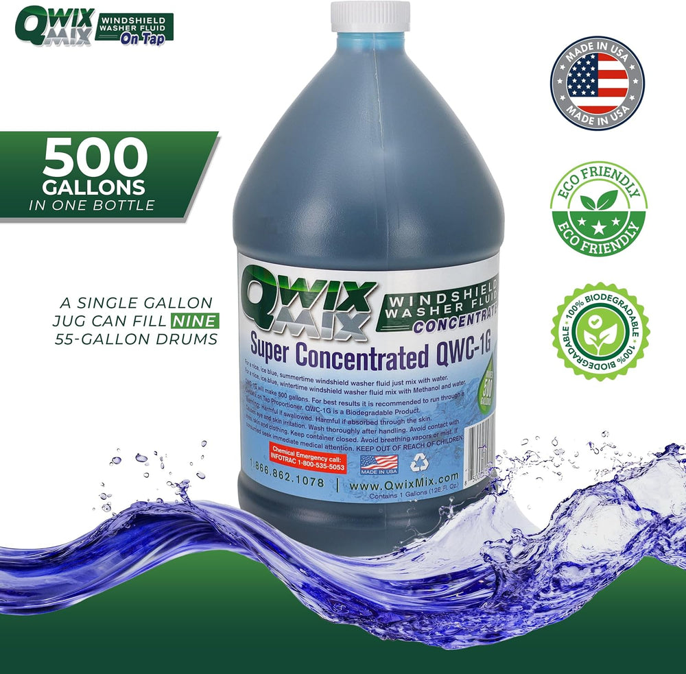 Windshield Washer Fluid Concentrate, 1 Gallon Makes 500 Gallons