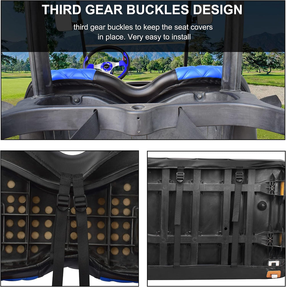 Golf Cart Diamond Vinyl Seat Covers Fits Club Car Precedent 2004-UP