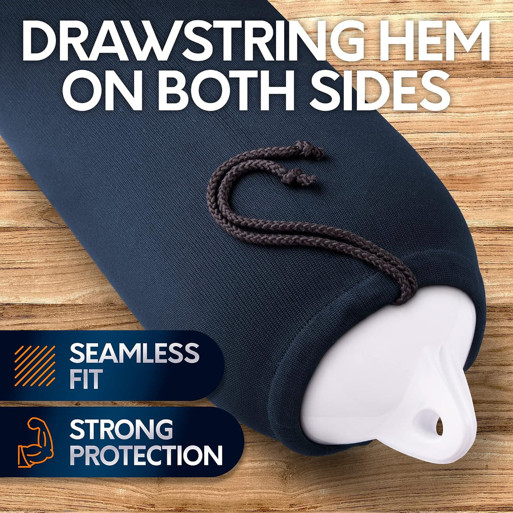 Boat Fender Covers | Several Size Options Available | Black & Navy Blue |...