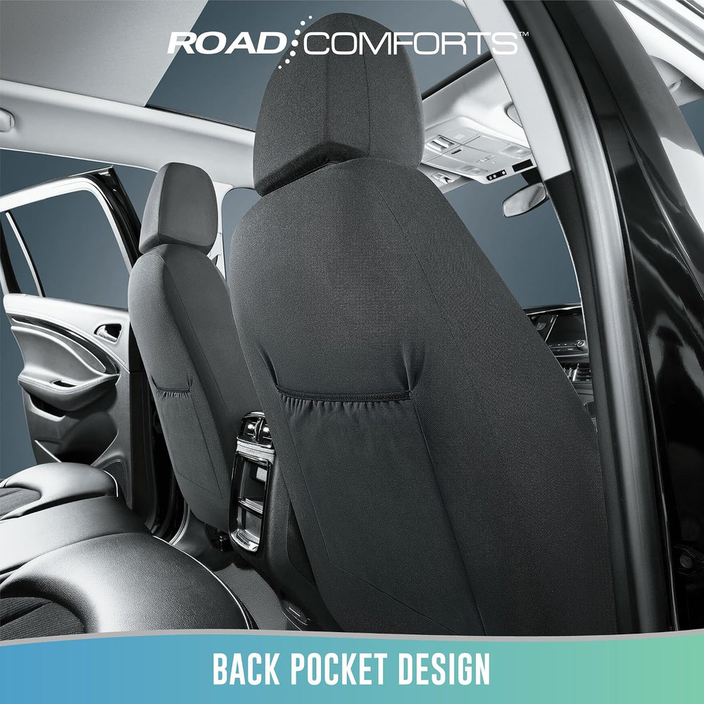 Road Comforts Seat Covers, Premium Leather Car Seat Covers Front Seats,Airbag...
